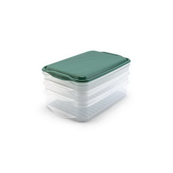Kühlschrank-Stapelbox grün/transparent