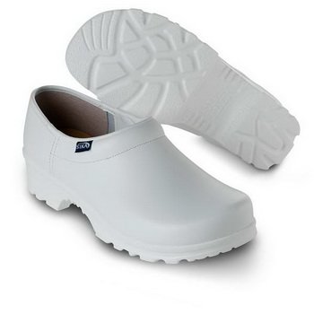 PANTOFFELN mit FERSENTEIL WEISS 41