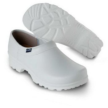 PANTOFFELN mit FERSENTEIL WEISS 42