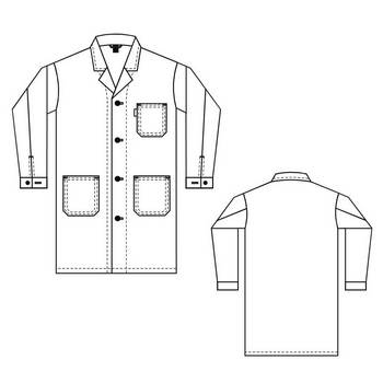 Herrenmantel weiß Gr. 60