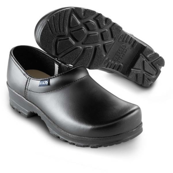 PANTOFFELN mit FERSENTEIL SCHWARZ 46