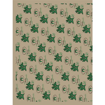 Grüner Sack Wickelpapier 1/4