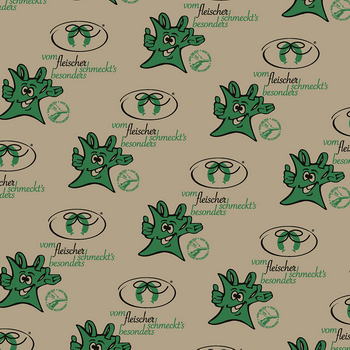 Grüner Sack Wickelpapier 1/8