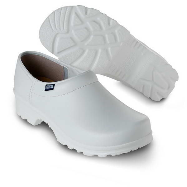 PANTOFFELN mit FERSENTEIL WEISS 36