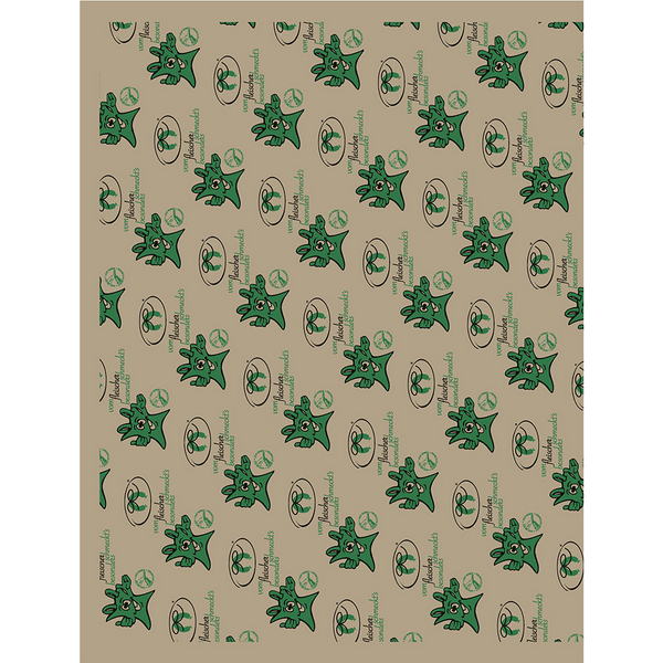 Grüner Sack Wickelpapier 1/4