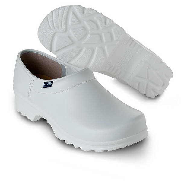 PANTOFFELN mit FERSENTEIL WEISS 40