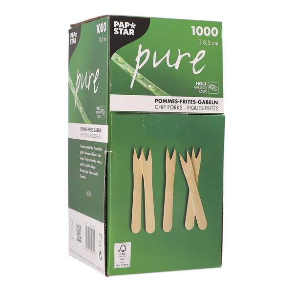 POMMES FRITES GABELN HOLZ 8,5  1000 Stk. /Pkg.