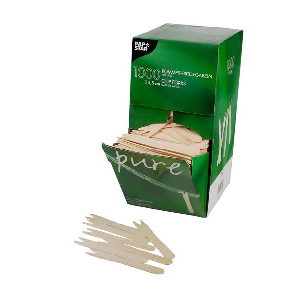POMMES FRITES GABELN HOLZ 8,5  1000 Stk. /Pkg.