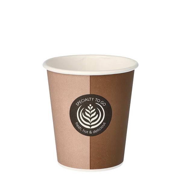 TRINKBECHER PAPPE "TO GO" 0,2L Durchmesser 8cm (9,1cm), 1 Pkg. = 50 Stück
