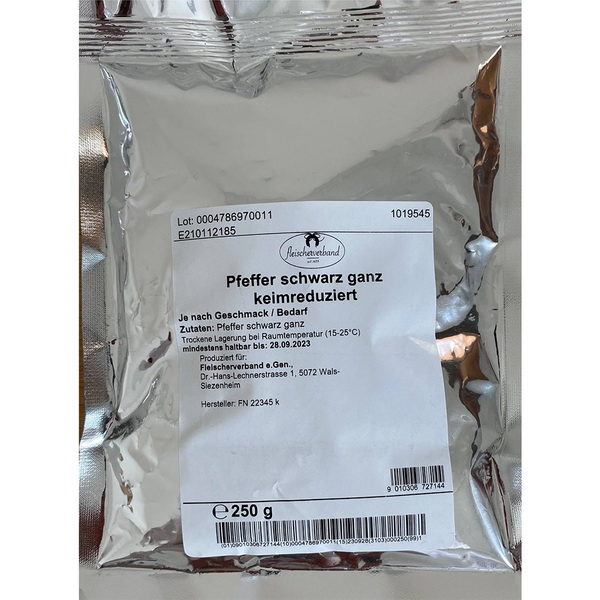 Pfeffer schwarz ganz 250g