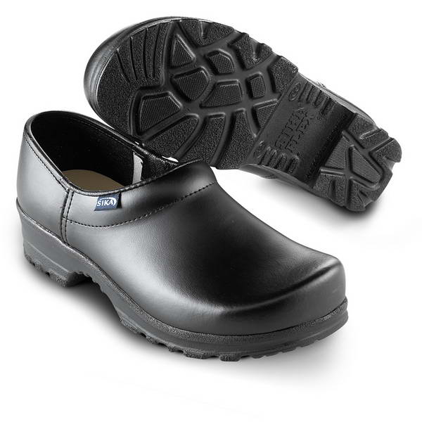 PANTOFFELN mit FERSENTEIL SCHWARZ 42