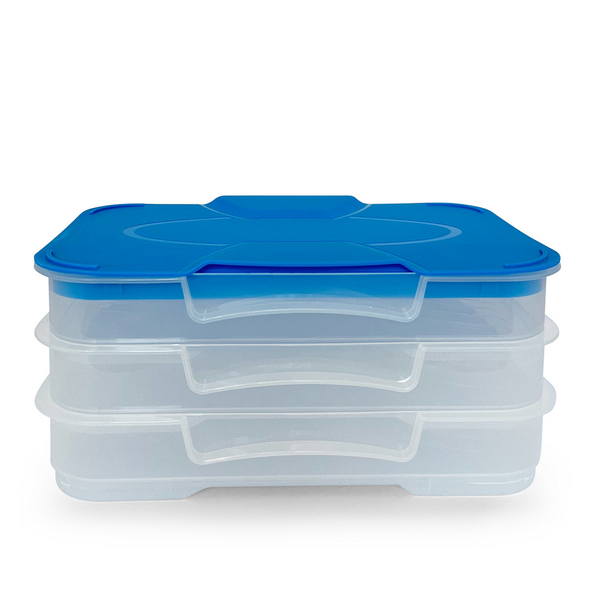 Kühlschrank-Stapelbox grün/transparent