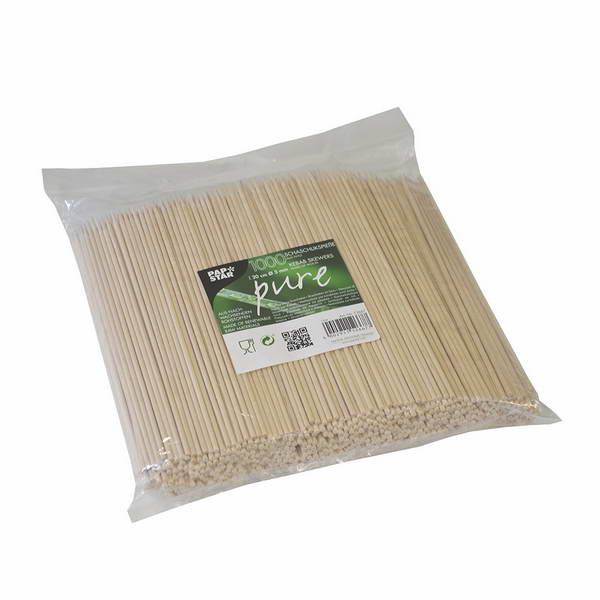 1000 Schaschlikspieße, Holz "pure"  3 mm  20 cm