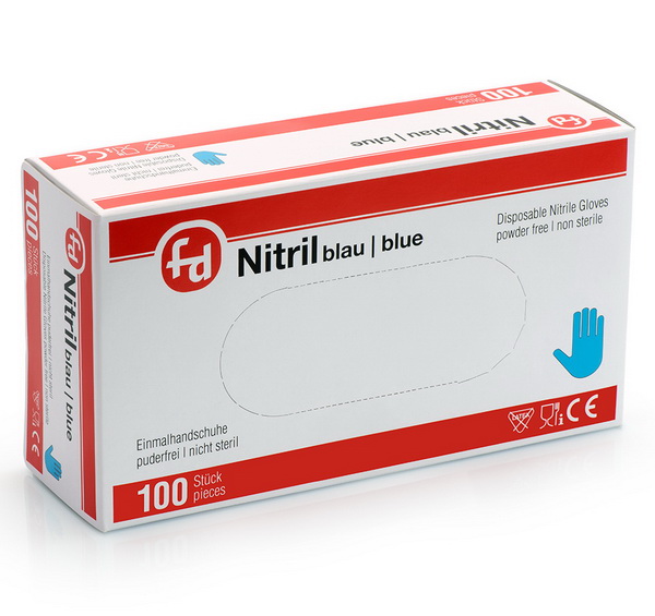 Nitril Einweghandschuhe blau S