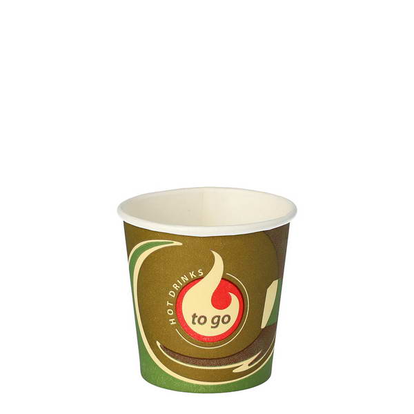 TRINKBECHER PAPPE "TO GO" 0,1L Durchmesser 6cm, 1 Pkg. = 80 Stück